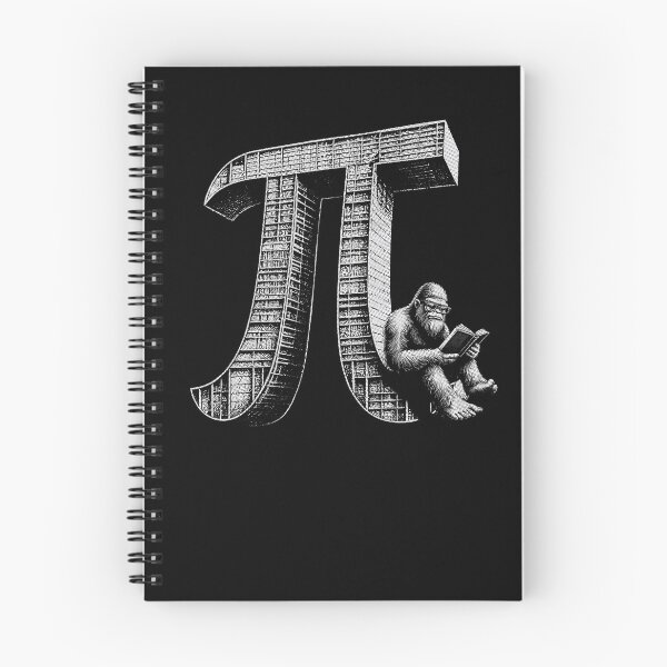 Item preview, Pi Library with Wise Gorilla – Math and Science Geek Design Gifts designed and sold by Maniutek.