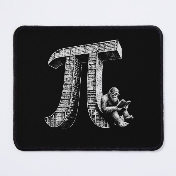 Item preview, Pi Library with Wise Gorilla – Math and Science Geek Design Gifts designed and sold by Maniutek.