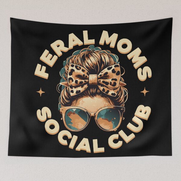 Item preview, Messy Bun Feral Mom Life Feral Mom's Club designed and sold by Colorfulman.