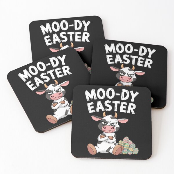 Item preview, Moody Easter Funny Easter Cow designed and sold by DomTeesHaven.