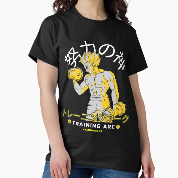 Aperçu de l'œuvre T-shirt de sport pour homme avec motif d'anime God of Hard Work créée et vendue par kashthreads.