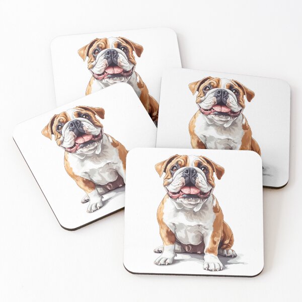 Item preview, Adorable English Bulldog - Realistic Dog Art 5 designed and sold by SteadyRolling.