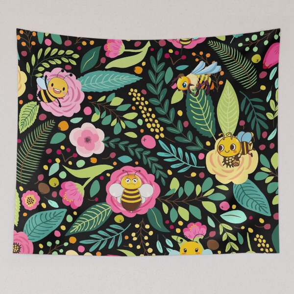 Item preview, Flowers and Bees designed and sold by tomorrowsart.