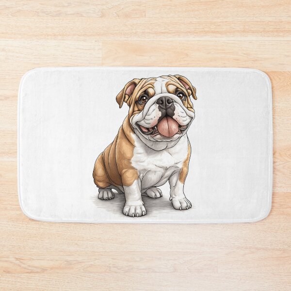 Item preview, Adorable English Bulldog - Realistic Dog Art 6 designed and sold by SteadyRolling.