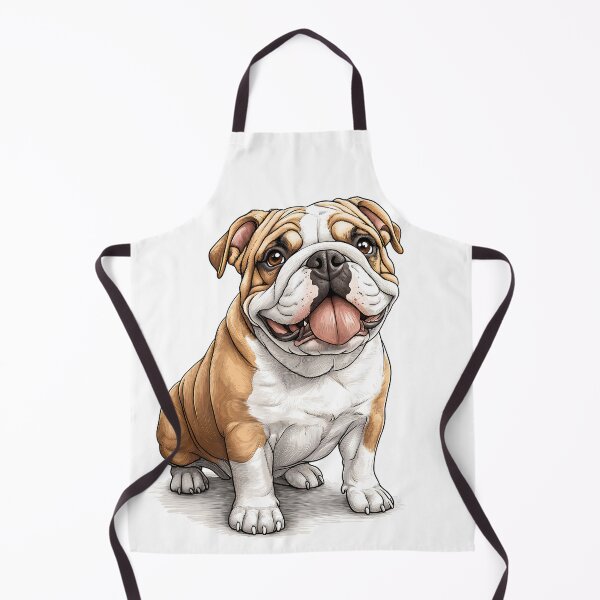 Item preview, Adorable English Bulldog - Realistic Dog Art 6 designed and sold by SteadyRolling.