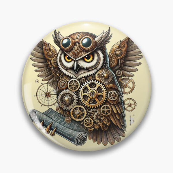 Item preview, Steampunk Owl Engineer designed and sold by Random 00.