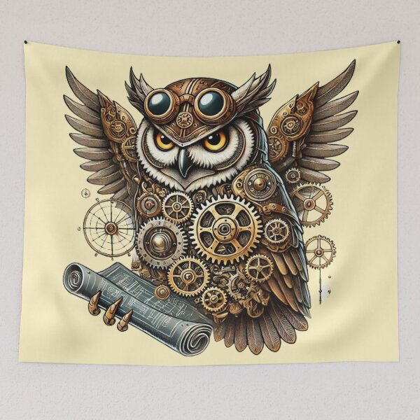 Item preview, Steampunk Owl Engineer designed and sold by Random 00.
