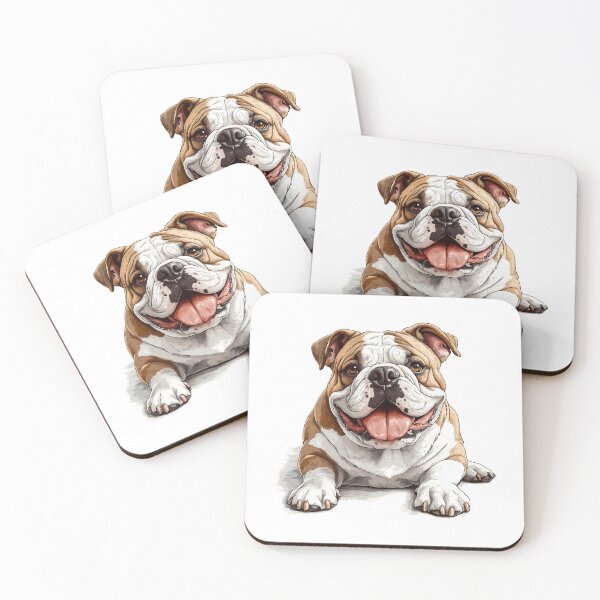 Item preview, Adorable English Bulldog - Realistic Dog Art 7 designed and sold by SteadyRolling.