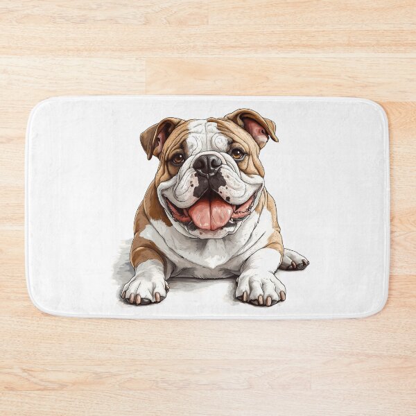 Item preview, Adorable English Bulldog - Realistic Dog Art 7 designed and sold by SteadyRolling.