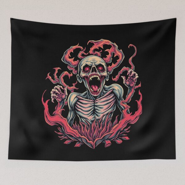 Item preview, Undead horror Tattoo Zombie Graphic design illustration designed and sold by Vintage Designs +.