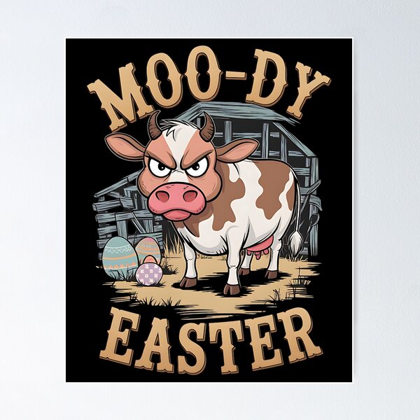 Item preview, Moo-dy Easter Easter Cow designed and sold by DomTeesHaven.
