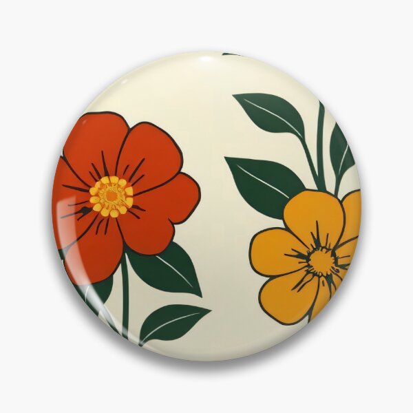 Item preview, Retro Floral Bliss – Vintage-Inspired Flower Pattern designed and sold by FoisonDesigns.