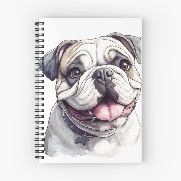 Item preview, Adorable English Bulldog - Realistic Dog Art 8 designed and sold by SteadyRolling.