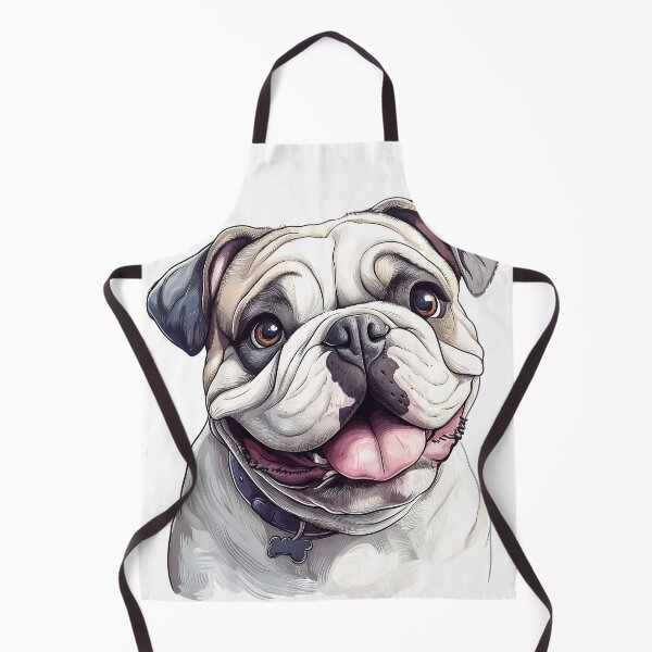 Item preview, Adorable English Bulldog - Realistic Dog Art 8 designed and sold by SteadyRolling.