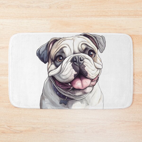 Item preview, Adorable English Bulldog - Realistic Dog Art 8 designed and sold by SteadyRolling.