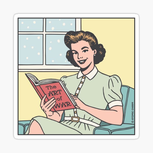 Book Club (The Art of War) - Color Sticker