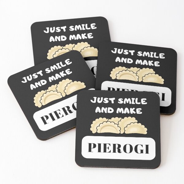 Item preview, Just Smile And Make Pierogi Funny Design designed and sold by Maggie Mustard.