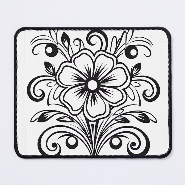 Item preview, Flower Design #13 Coloring Page Pattern  designed and sold by DavidColoring.