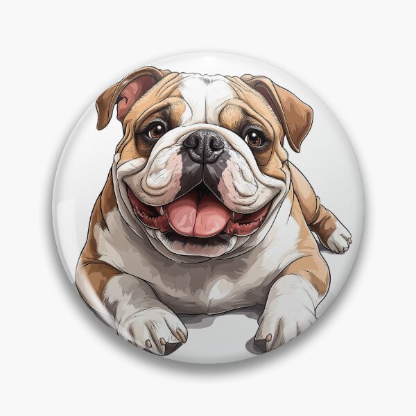 Item preview, Adorable English Bulldog - Realistic Dog Art 9 designed and sold by SteadyRolling.