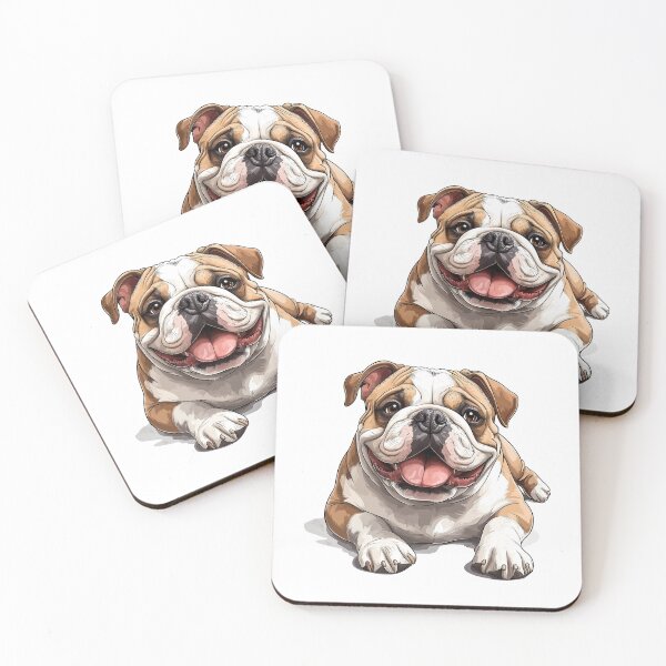 Item preview, Adorable English Bulldog - Realistic Dog Art 9 designed and sold by SteadyRolling.