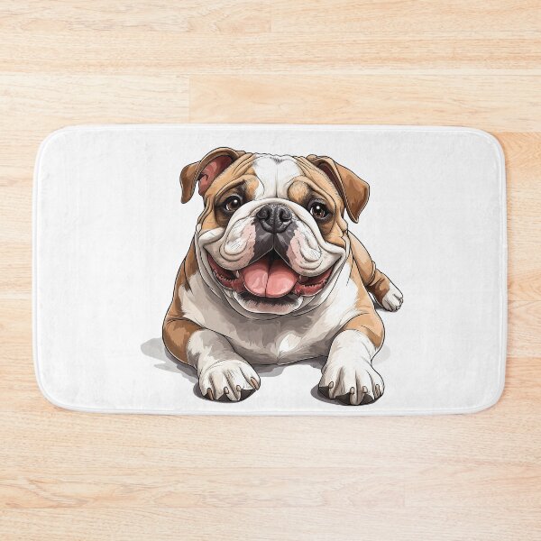 Item preview, Adorable English Bulldog - Realistic Dog Art 9 designed and sold by SteadyRolling.