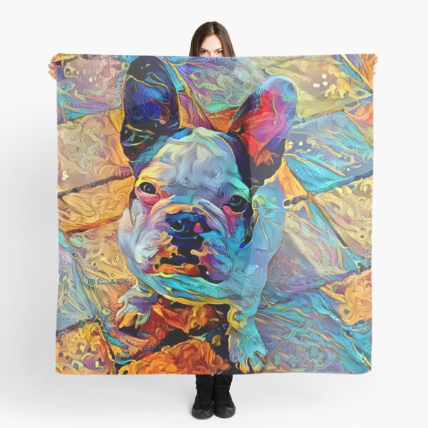 Bull Dog Frenchy by RD Riccoboni - French Bulldog Scarf