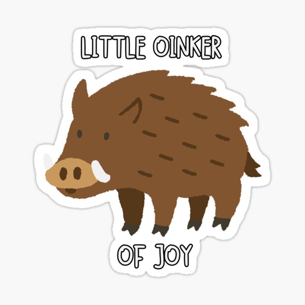 Item preview, Little Oinker Of Joy Kawaii Fluffy Piglet designed and sold by LaughingFits.