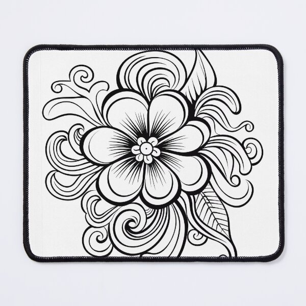 Artikelvorschau, Blumendesign Nr. 15 Malvorlagenmuster entworfen und verkauft von DavidColoring.