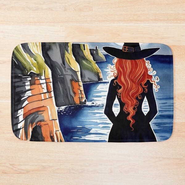 Item preview, Redhair celtic witch looking cliffs of moher designed and sold by Silvia Galliani.