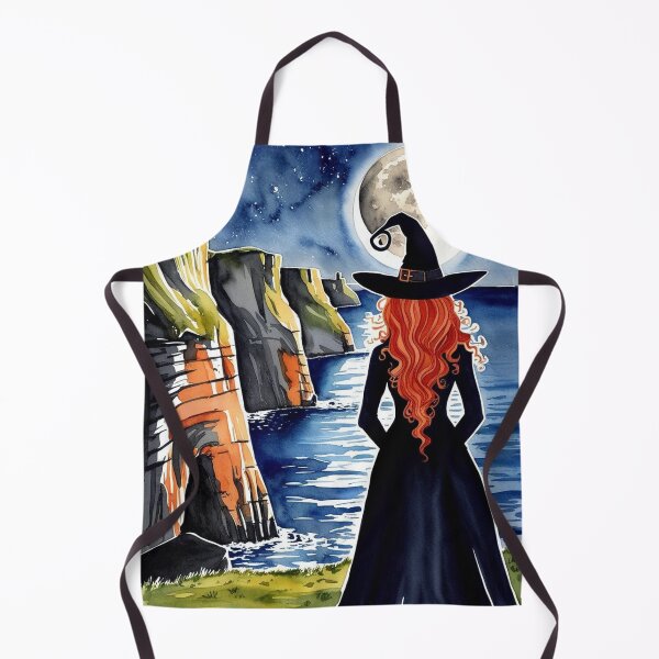 Item preview, Redhair celtic witch looking cliffs of moher designed and sold by Silvia Galliani.