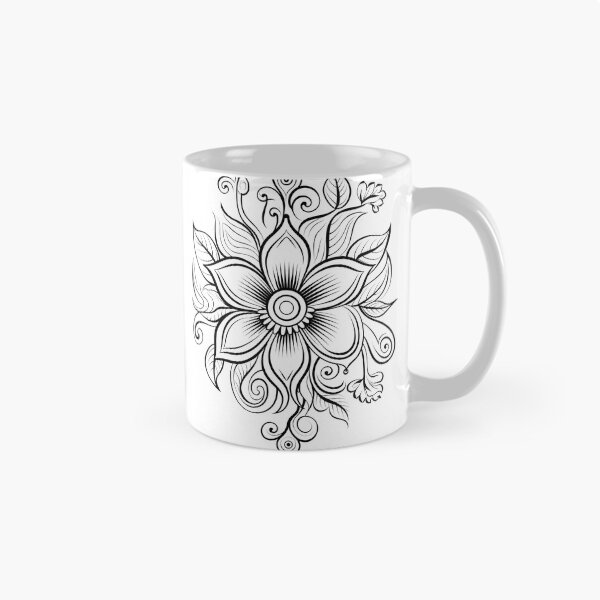 Artikelvorschau, Blumendesign Nr. 17 Malvorlagenmuster entworfen und verkauft von DavidColoring.