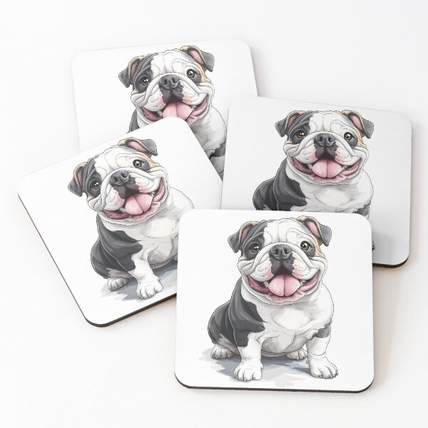 Item preview, Adorable English Bulldog - Realistic Dog Art 10 designed and sold by SteadyRolling.