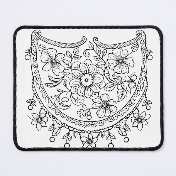 Item preview, Flower Design #18 Coloring Page Pattern designed and sold by DavidColoring.