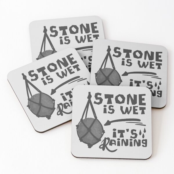 Item preview, Stone Weather Indicator - Funny Rain Prediction designed and sold by Gawii.