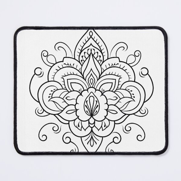Artikelvorschau, Blumendesign Nr. 19 Malvorlagenmuster entworfen und verkauft von DavidColoring.