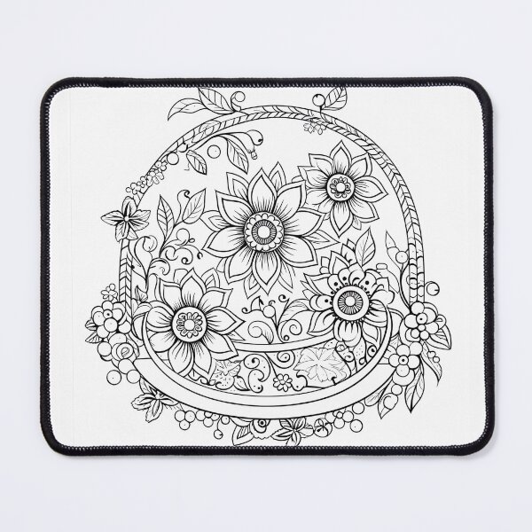 Item preview, Flower Design #20 Coloring Page Pattern  designed and sold by DavidColoring.
