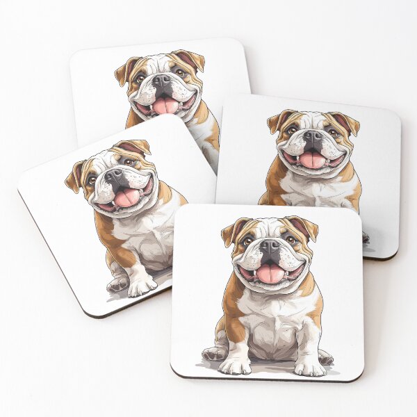 Item preview, Adorable English Bulldog - Realistic Dog Art 11 designed and sold by SteadyRolling.