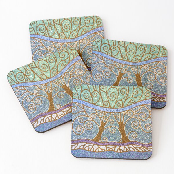 Item preview, Dotpainting of Two Love Trees  designed and sold by ManonElmendorp.