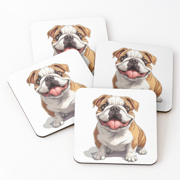 Item preview, Adorable English Bulldog - Realistic Dog Art 12 designed and sold by SteadyRolling.