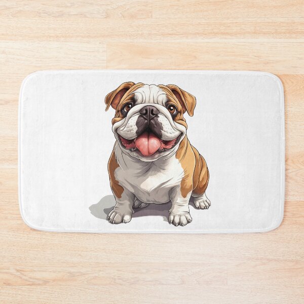 Item preview, Adorable English Bulldog - Realistic Dog Art 12 designed and sold by SteadyRolling.