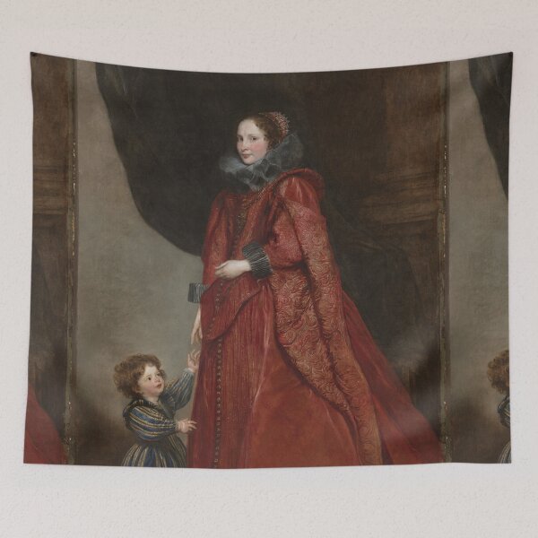 Item preview, A Genoese Lady with Her Child, c. 1623–25. Anthony van Dyck (Flemish, 1599–1641) designed and sold by Vintage Designs +.