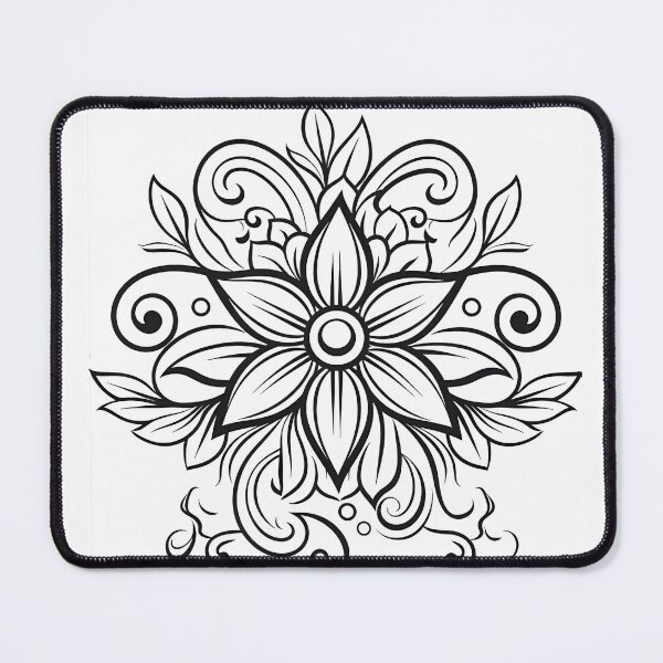 Item preview, Flower Design #21 Coloring Page Pattern designed and sold by DavidColoring.