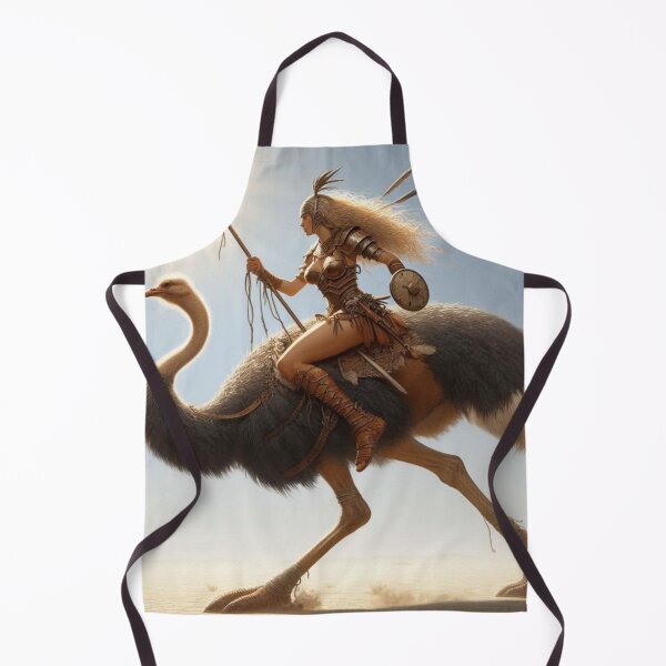 Item preview, Female Warrior on a Ostrich designed and sold by martinspixs.