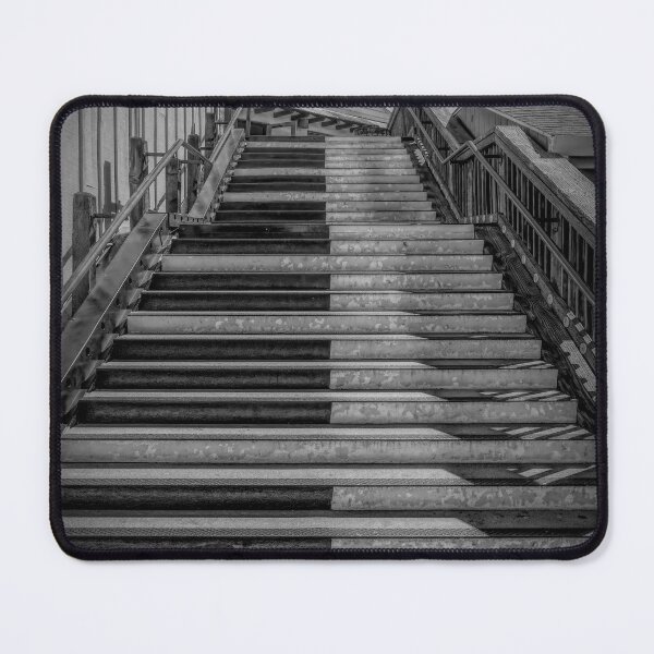 Item preview, Musical Stairs at Fisherman's Wharf BW designed and sold by jrtwynam.