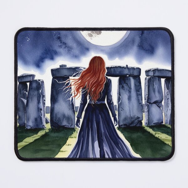 Item preview, Redhair celtic witch looking Stonehenge designed and sold by Silvia Galliani.
