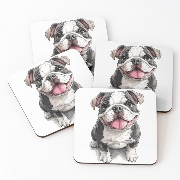 Item preview, Adorable English Bulldog - Realistic Dog Art 14 designed and sold by SteadyRolling.