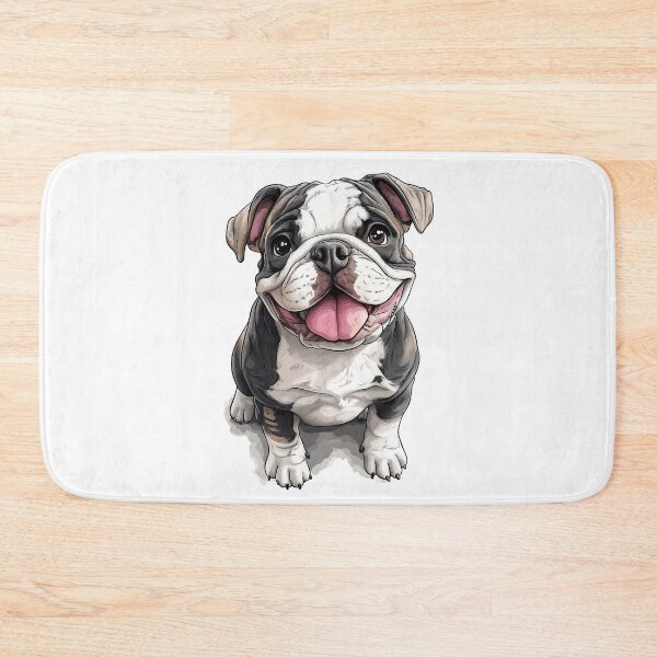 Item preview, Adorable English Bulldog - Realistic Dog Art 14 designed and sold by SteadyRolling.