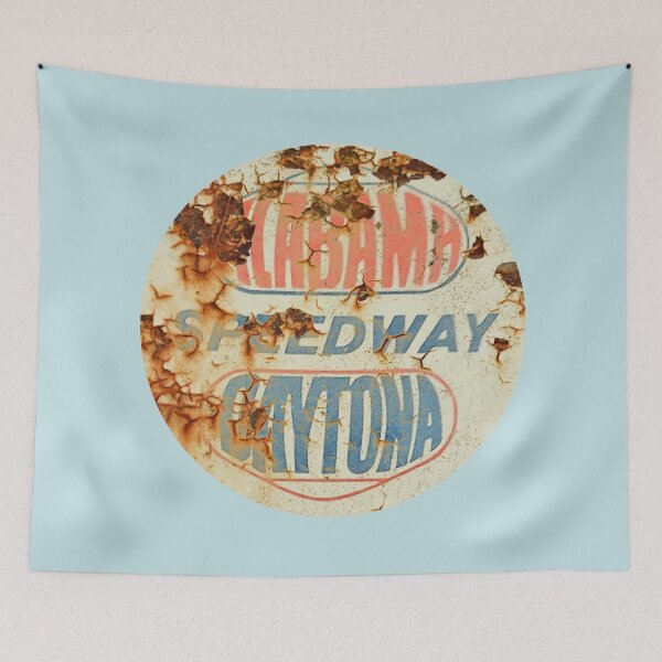 Item preview, Alabama Speedway Daytona Vintage Rusty Sign designed and sold by RedFirecracker.