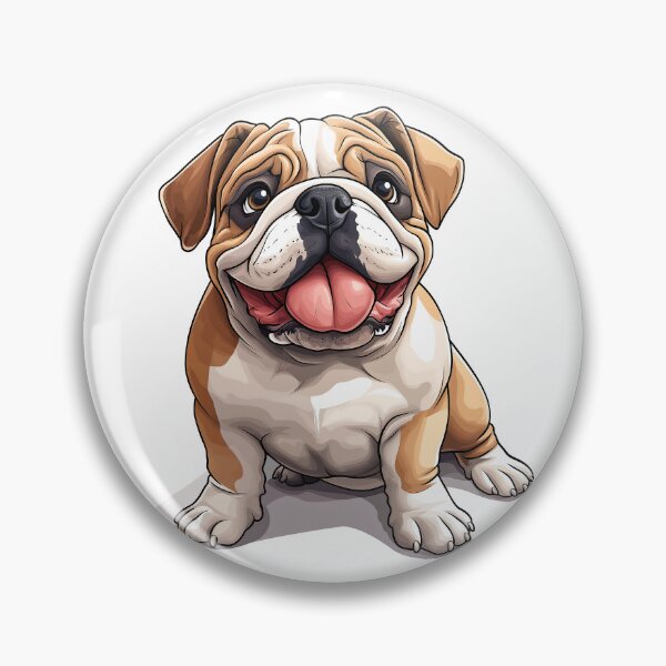 Item preview, Adorable English Bulldog - Realistic Dog Art 15 designed and sold by SteadyRolling.