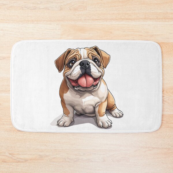 Item preview, Adorable English Bulldog - Realistic Dog Art 15 designed and sold by SteadyRolling.
